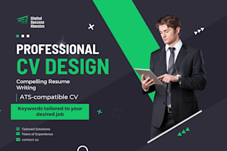 professional CV design, writing, resume templates, portfolio