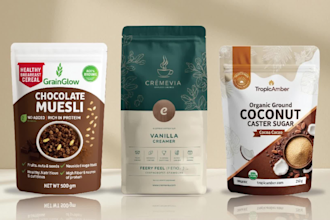 design coffee label, food packaging, and pouch design