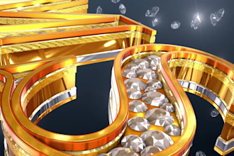 do 3d title and text animation