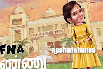 do animated wedding caricature invitation video