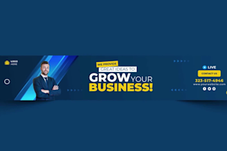 do attractive youtube banner, cover, header or channel art design