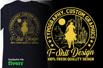 do typography, retro vintage, custom graphic t shirt design