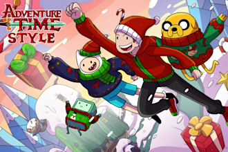 draw you in adventure time, cartoon network style
