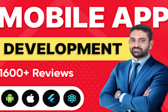 design and develop android and ios mobile application on flutter or react native