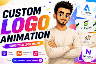 create modern logo animation and motion graphics