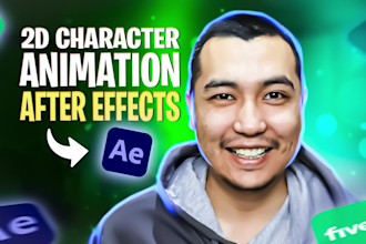 do an amazing 2d character animations with after effects