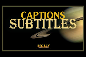 add professional subtitles or captions to your video