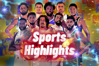 edit sports highlights of nba, nhl, youtube videos
