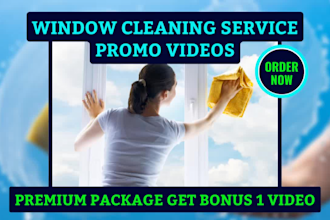 do window cleaning, window washing or cleaning service video