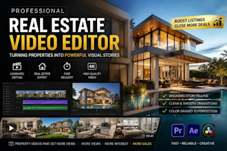 do professional real estate video editing
