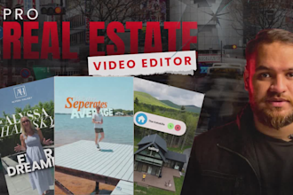 edit trendy real estate reels video editing