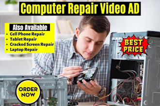 do computer repair video or phone repair, laptop repair, computer service video