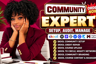 setup skool community setup skool course creation skool online community setup