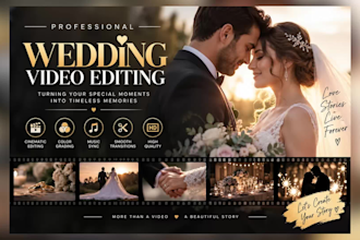 do cinematic wedding trailer video editing