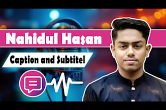 add professional english subtitles or captions to your video