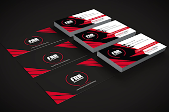 business card design and logo