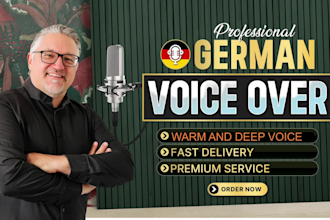 produce a male german voice over in a calming pleasant voice