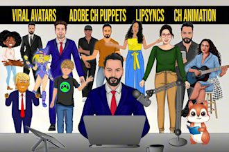 create an adobe character animator puppet rig