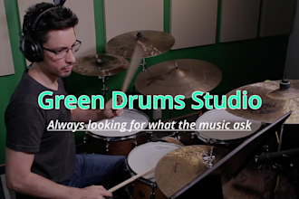 be your professional studio drummer for recording HQ music