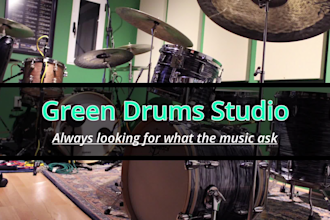 record drums for your music at my professional studio