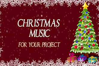 produce and sing christmas music for your project