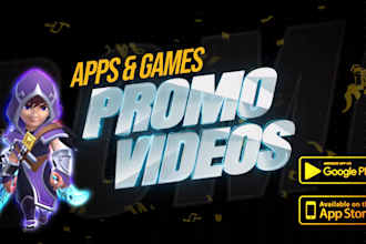 create professional app and game promo video