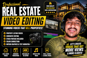 do professional real estate videos editor that sell properties