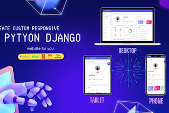 do django, python, website development as a django developer