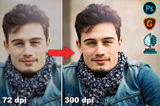 resize and upscale your images to high resolution