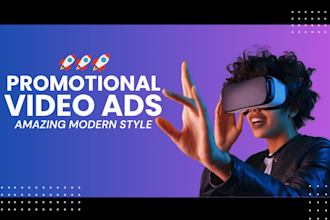 make modern business promotional video ad or short video ads