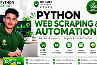 build python web scraping and automation scripts