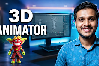 create 3d character animation, rigging and modeling