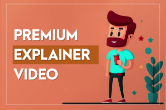 create 100 percent unique explainer video or promo video