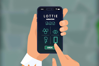create smooth lottie animation for web and apps