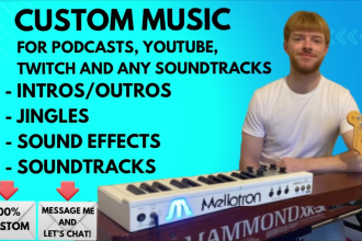 create amazing custom intro and outro music for your podcast or youtube channel