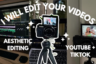 do professional aesthetic youtube video editing