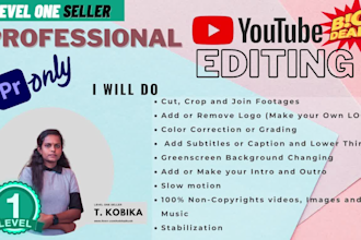 edit videos for your youtube channel