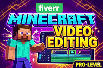 professionally edit your minecraft youtube videos with cinematic quality