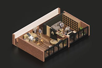 create 3d floor plan from your 2d layout