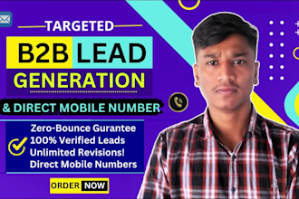 do b2b lead generation, targeted leads, and collect valid emails linkedin