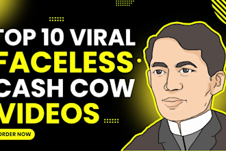 create top 10 viral faceless youtube videos and faceless channels