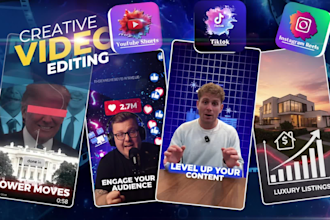 do tik tok video editing, instagram reels and speaker reel