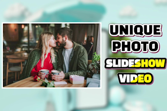 create unique photo slideshow video with your photos, videos