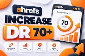 increase domain rating ahrefs DR 70 plus by high authority SEO backlinks