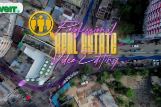 do real estate and drone video editing with motion graphics