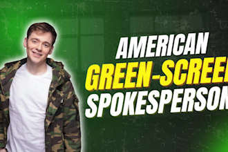 be your gen z spokesperson with a pro greenscreen studio