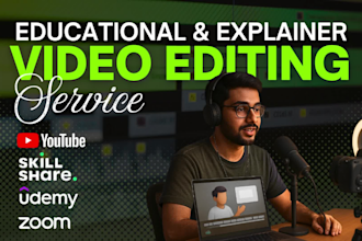 professionally edit educational, explainer and course videos