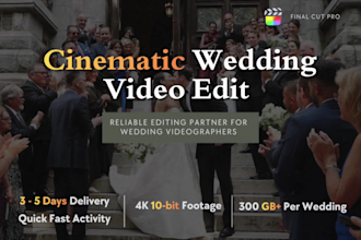 do professional wedding video editing