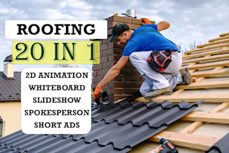 make an emergency roof repair or roofing promo video ads