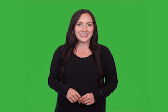 film a professional green screen video